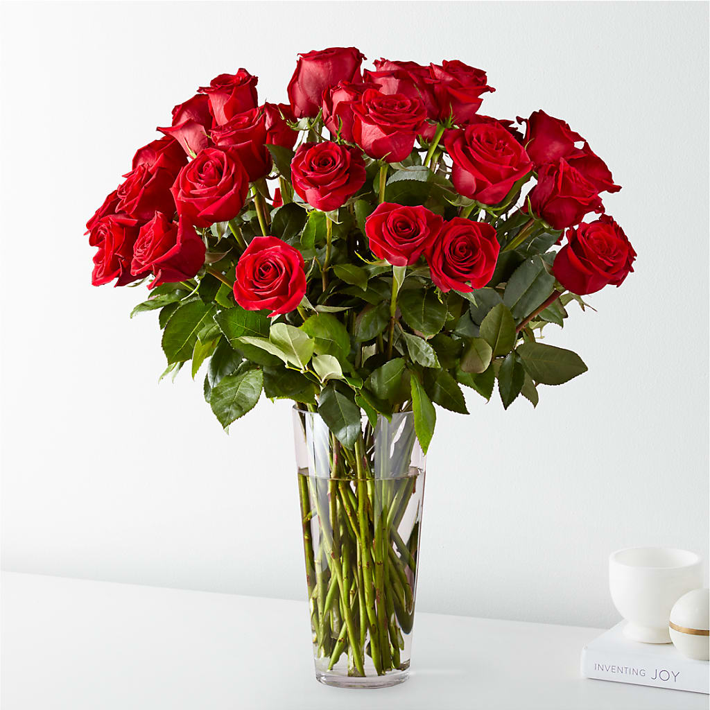 Long Stem Red Rose Bouquet – Everythings Blooming Florist, San Jose CA