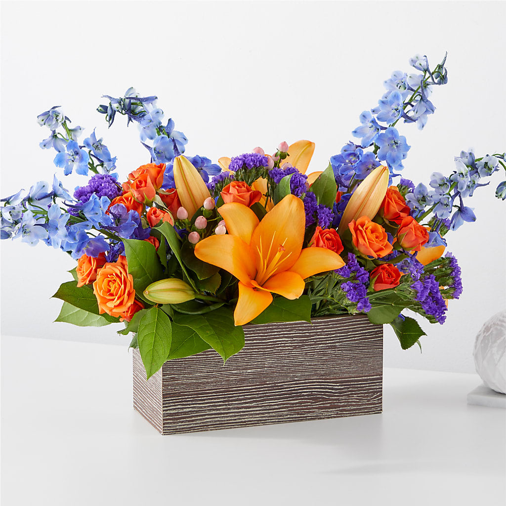 Radiant Citrus Box Bouquet – Everythings Blooming Florist, San Jose CA