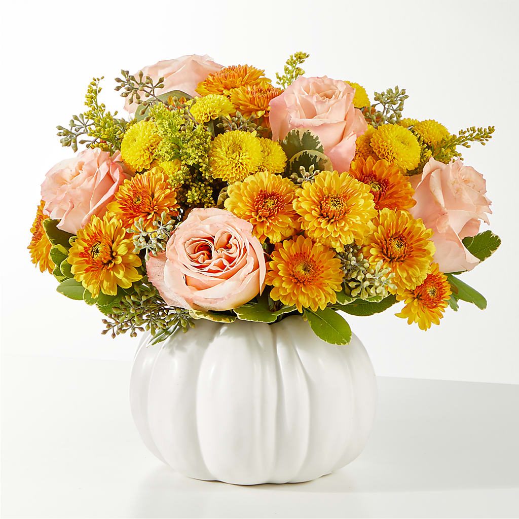 Peachy Pumpkin – Everythings Blooming Florist, San Jose CA