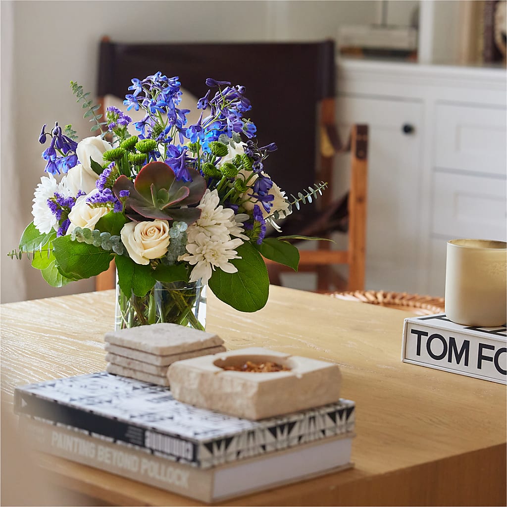 Cerulean Waves Bouquet – Everythings Blooming Florist, San Jose CA