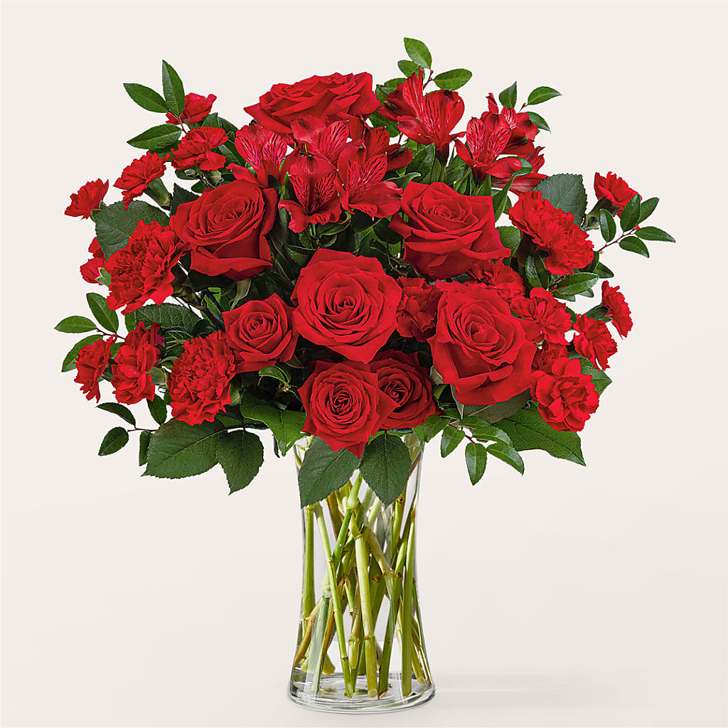 Brilliant Ruby Bouquet – Everythings Blooming Florist, San Jose CA