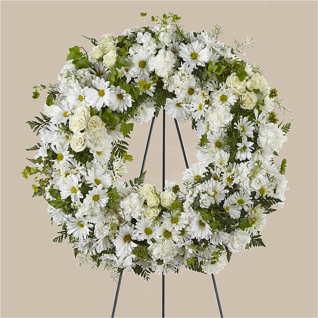 Faithful Wishes Wreath – Everythings Blooming Florist, San Jose CA