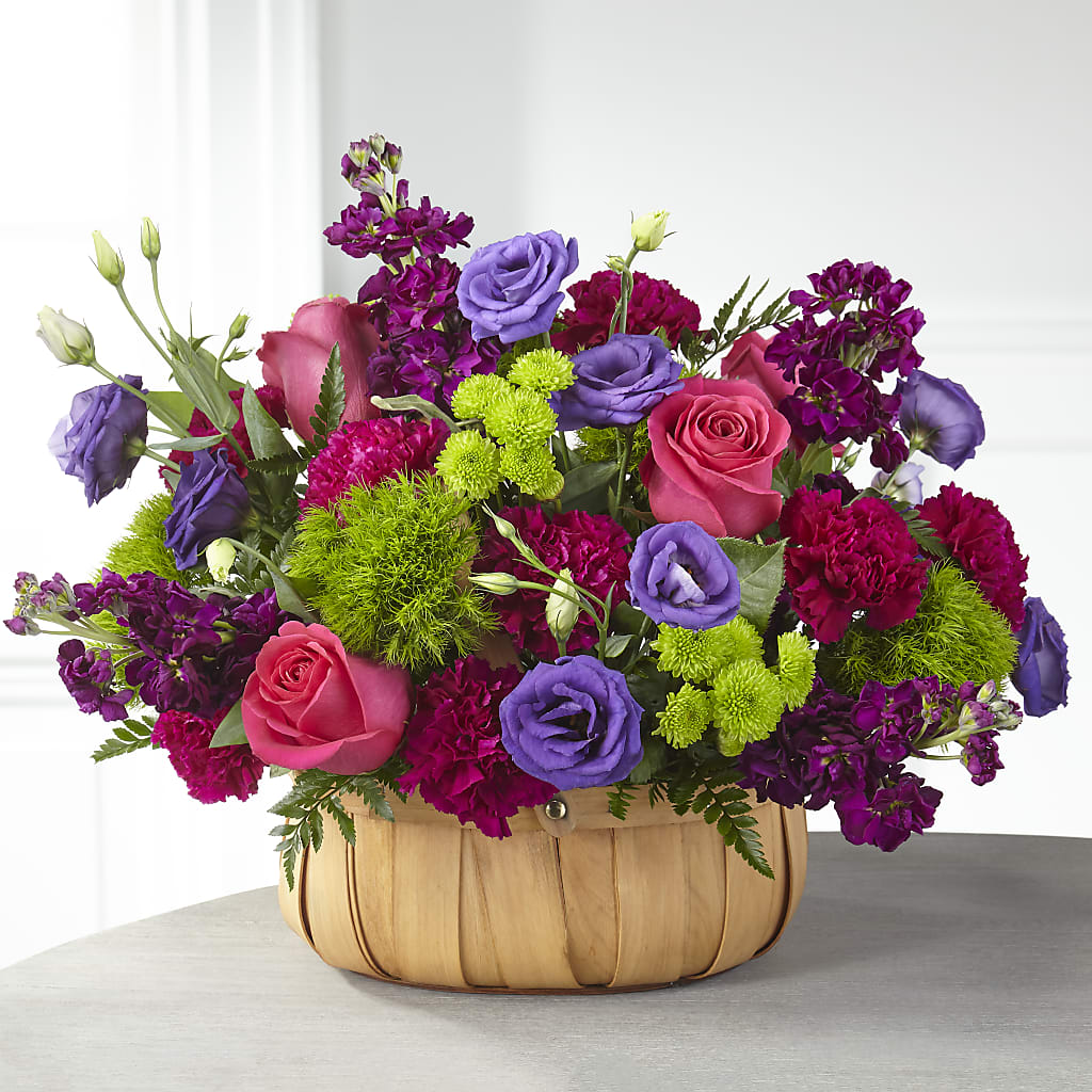 Serene Sanctuary Basket – Everythings Blooming Florist, San Jose CA