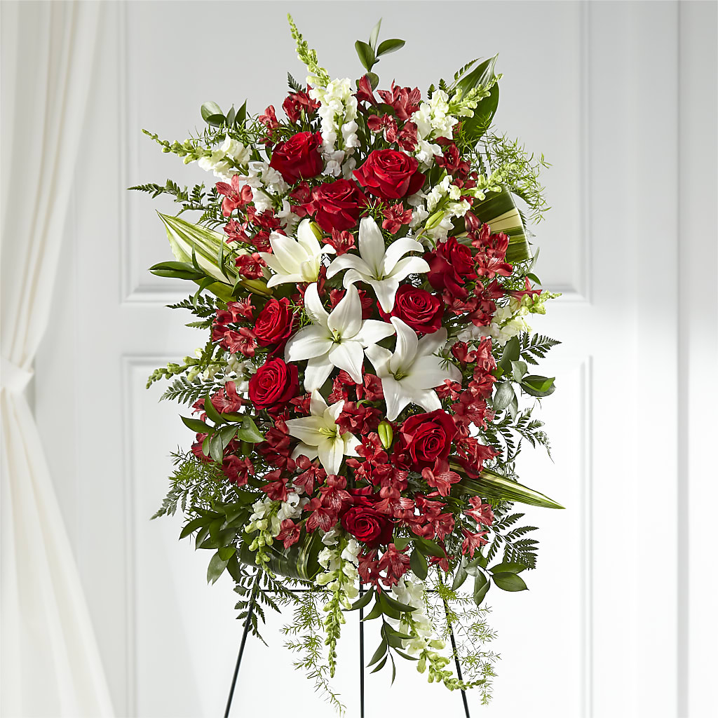 Everlasting Memory Standing Spray – Everythings Blooming Florist, San Jose CA