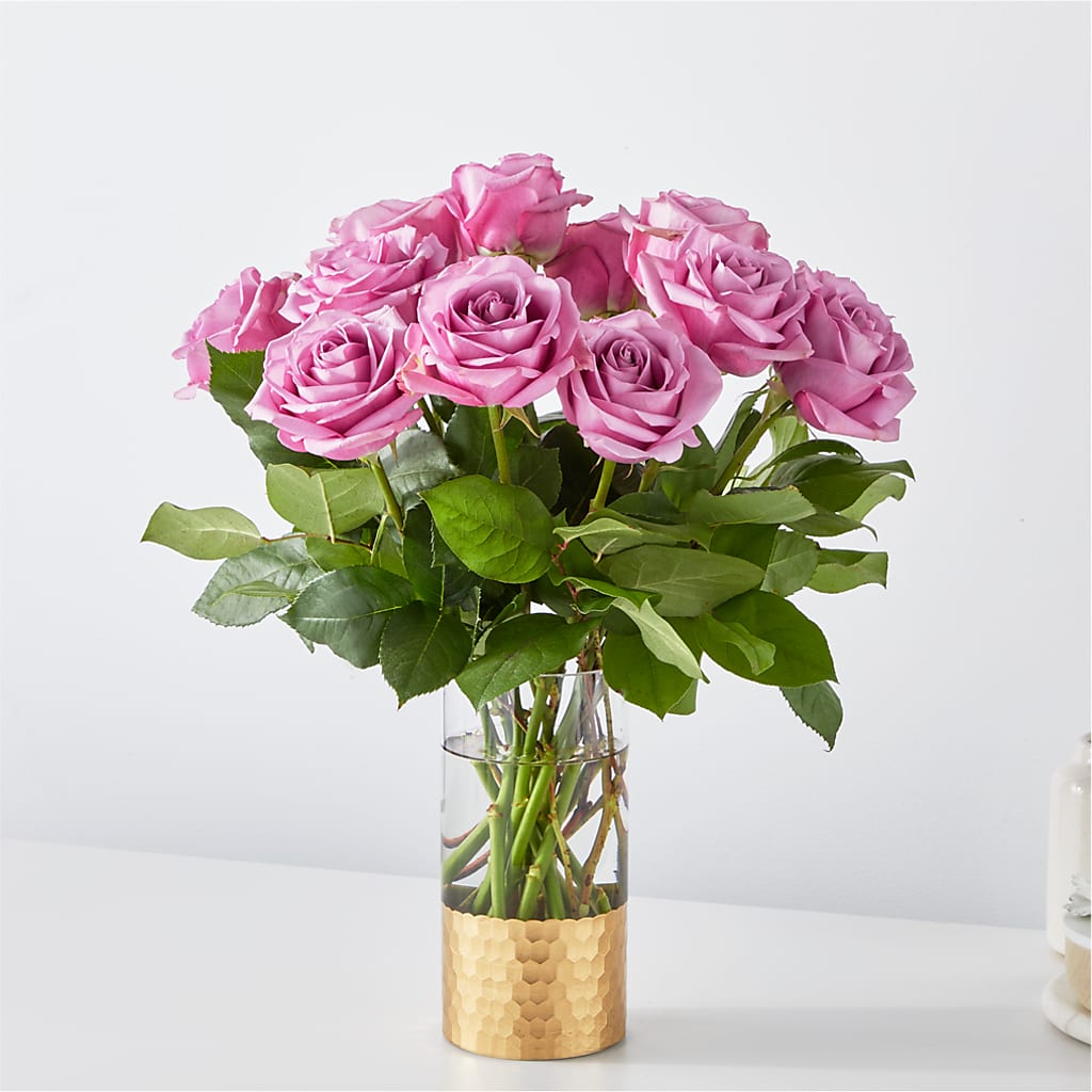 Secret Admirer Lavender Rose Bouquet – Everythings Blooming Florist, San Jose CA