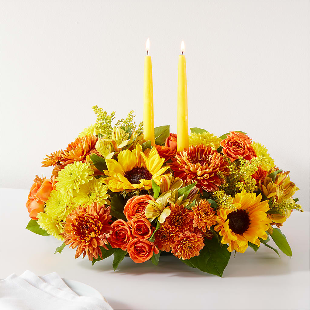 Autumn Harmony Centerpiece – Everythings Blooming Florist, San Jose CA