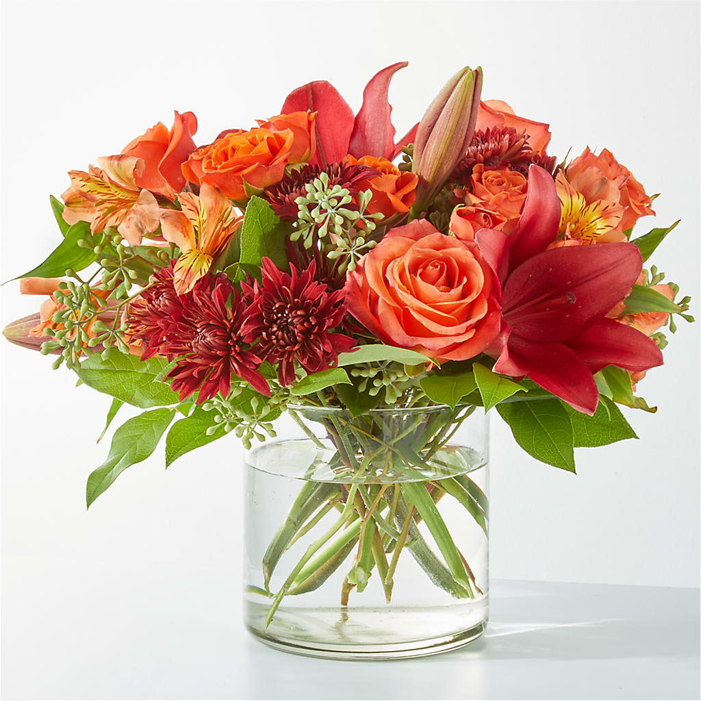 Crimson Leaves Bouquet – Everythings Blooming Florist, San Jose CA