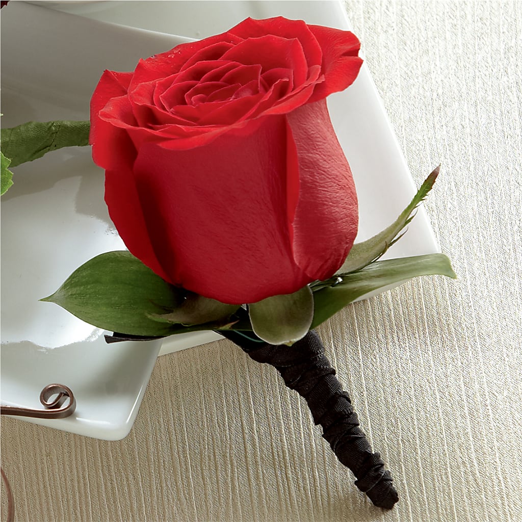 Red Rose Boutonniere – Everythings Blooming Florist, San Jose CA