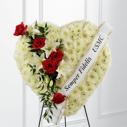 Heartfelt Hero Standing Heart –  Everythings Blooming Florist, San Jose CA