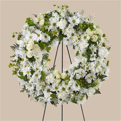 Faithful Wishes Wreath –  Everythings Blooming Florist, San Jose CA