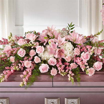 Life & Remembrance Casket Spray –  Everythings Blooming Florist, San Jose CA
