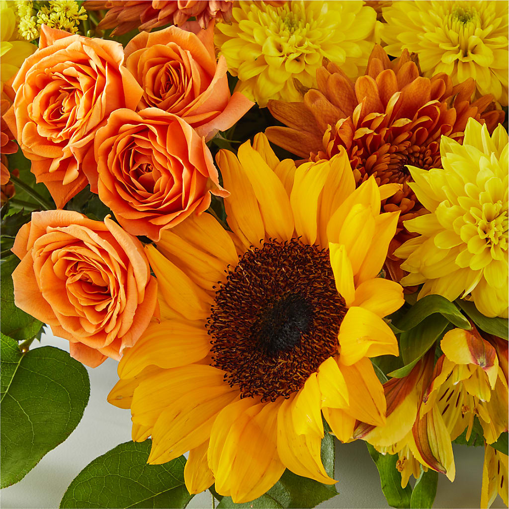 Autumn Harmony Centerpiece –  Everythings Blooming Florist, San Jose CA
