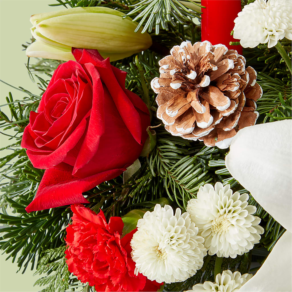 Seasonal Festivities Centerpiece –  Everythings Blooming Florist, San Jose CA