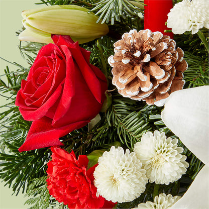 Seasonal Festivities Centerpiece –  Everythings Blooming Florist, San Jose CA